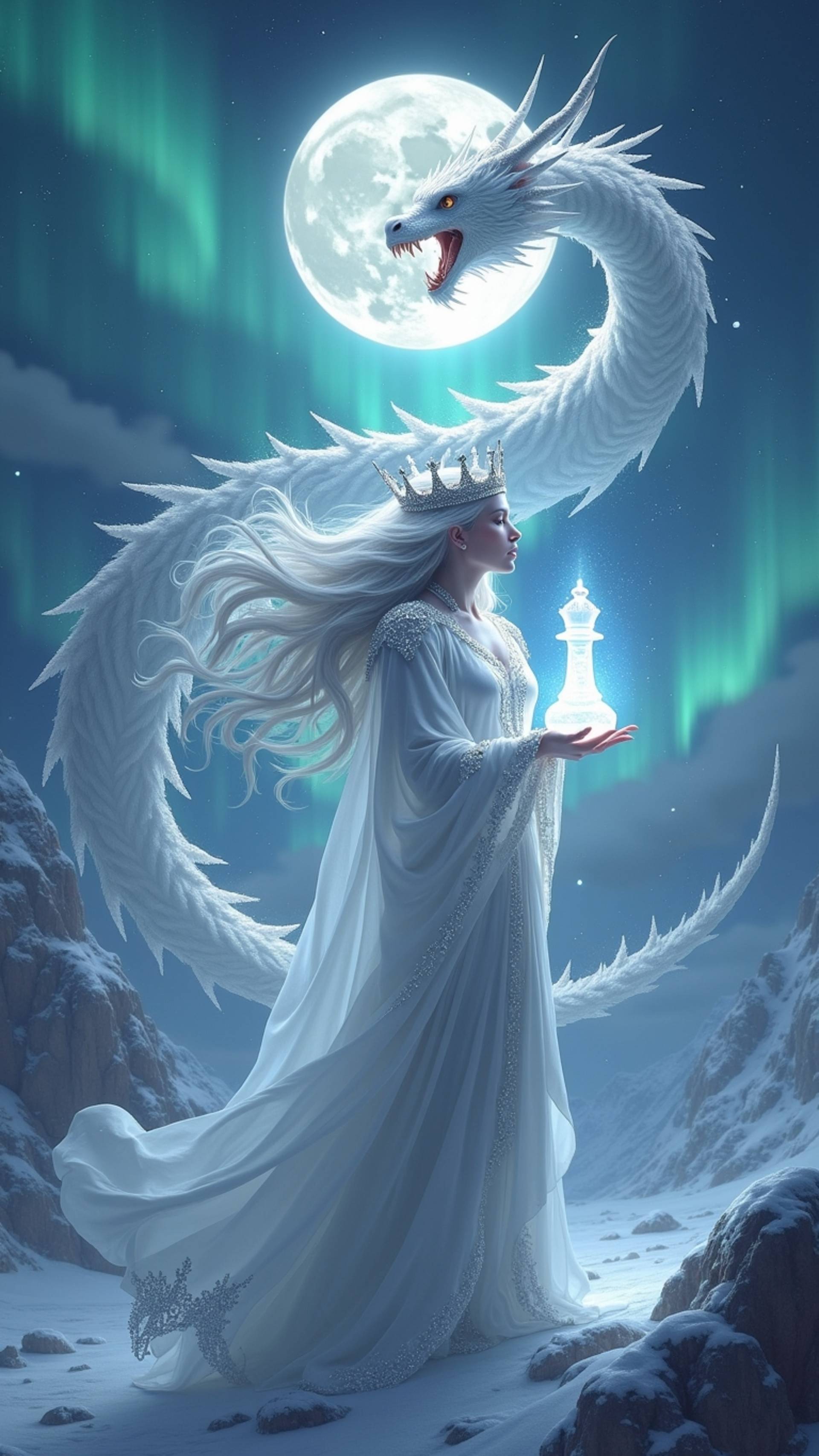 Лунная Королева и Дракон Северного Света.