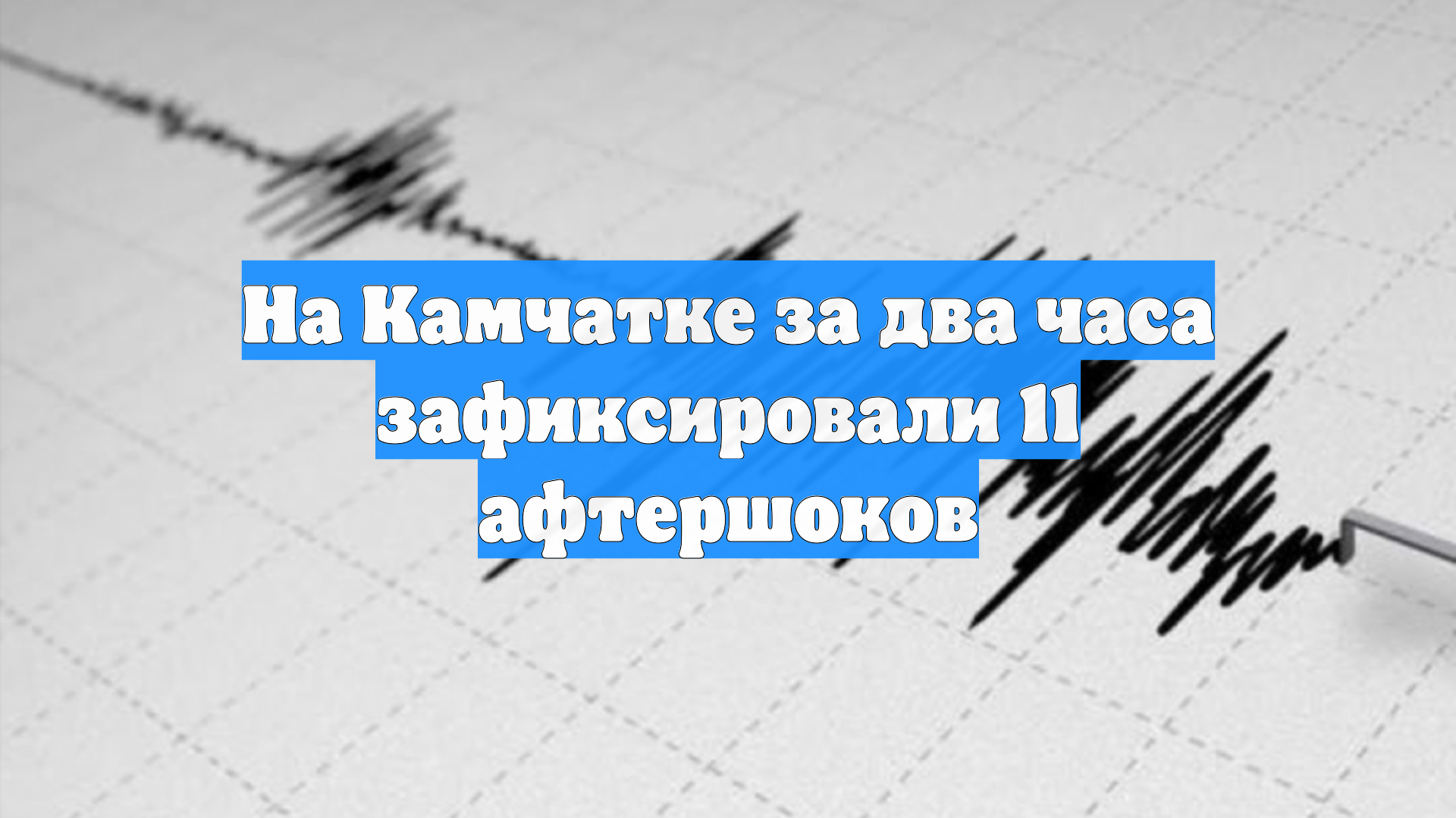 На Камчатке за два часа зафиксировали 11 афтершоков