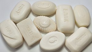 резка белого мыла. асмр. cutting soap
