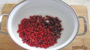 Компот из клюквы и смородины