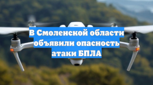В Смоленской области объявили опасность атаки БПЛА
