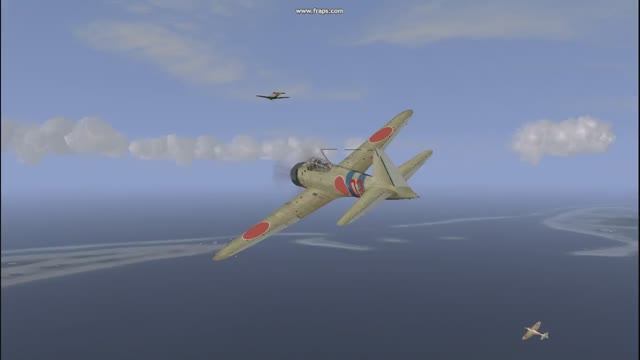 Ил-2FB: A6M, Атака на атолл, c модами эффектов и звуками