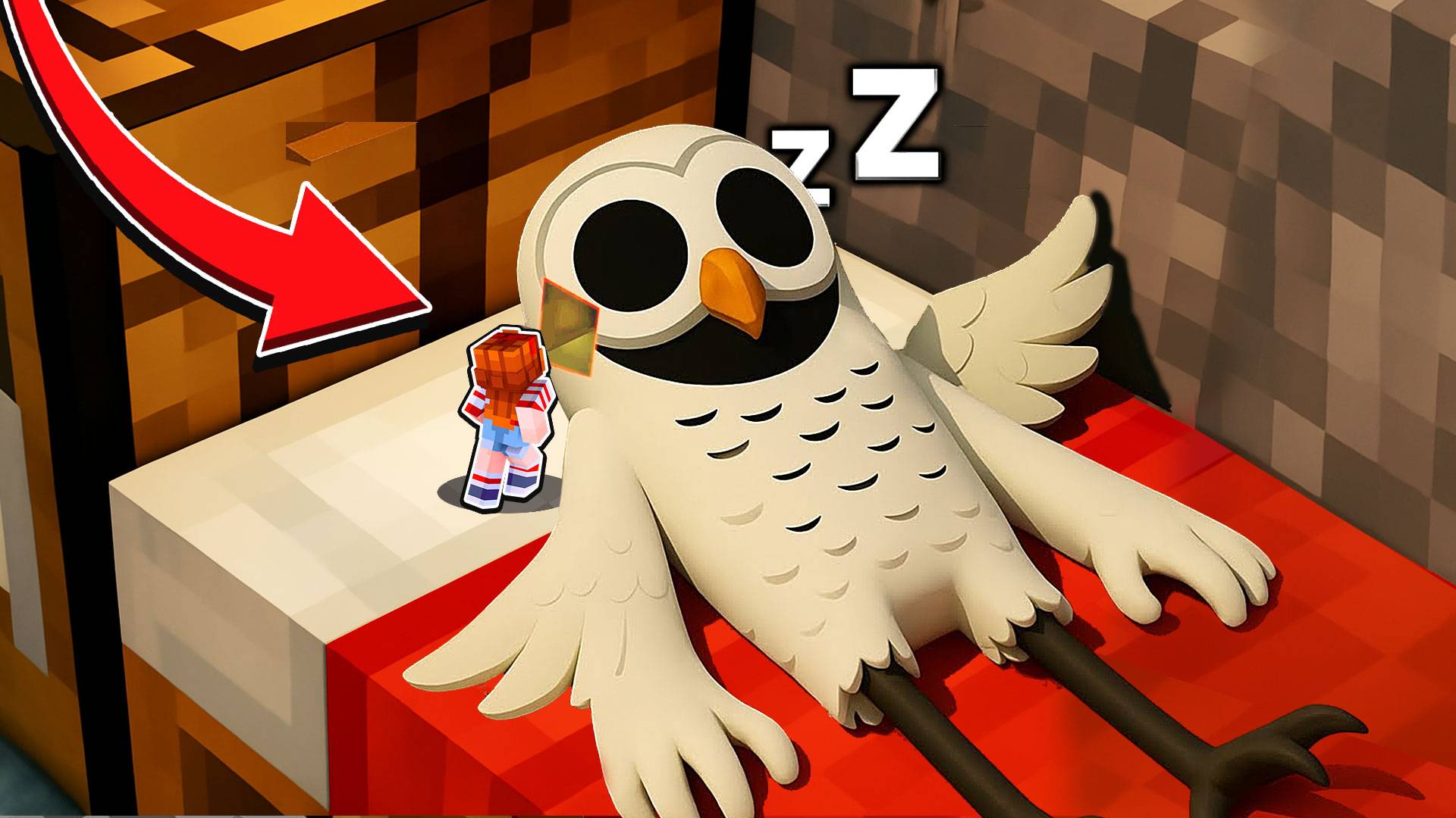 ЧТО НАХОДИТСЯ ВНУТРИ СОВЫ ИЗ 99 НОЧЕЙ В ЛЕСУ В МАЙНКРАФТ!