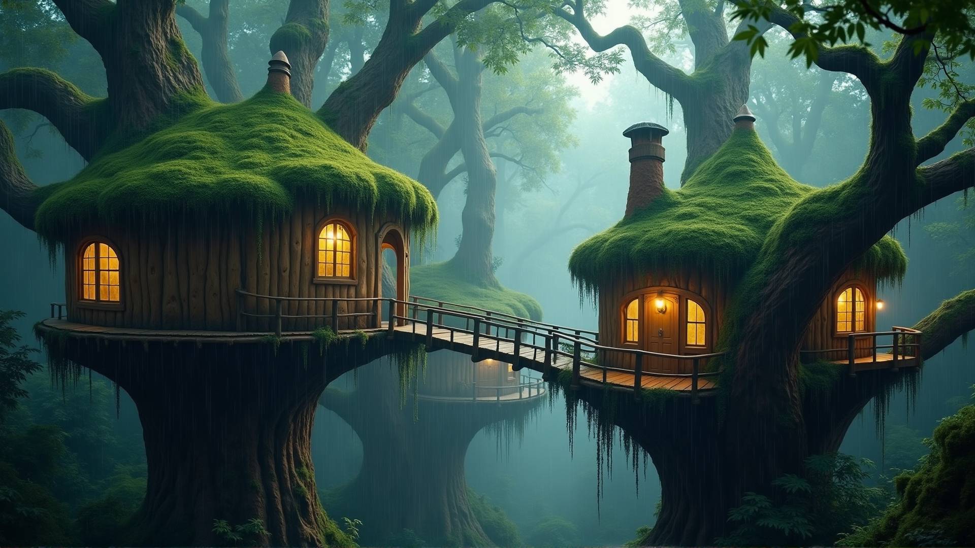 Deep Ethereal Ambient Music With Rain - Healing Meditation Soundscape