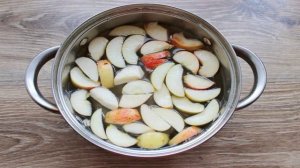 Компот из крыжовника и яблок