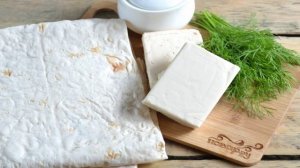 Лаваш с сыром и укропом