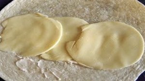 Лаваш с ветчиной и сыром