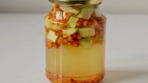 Компот из облепихи и кабачков