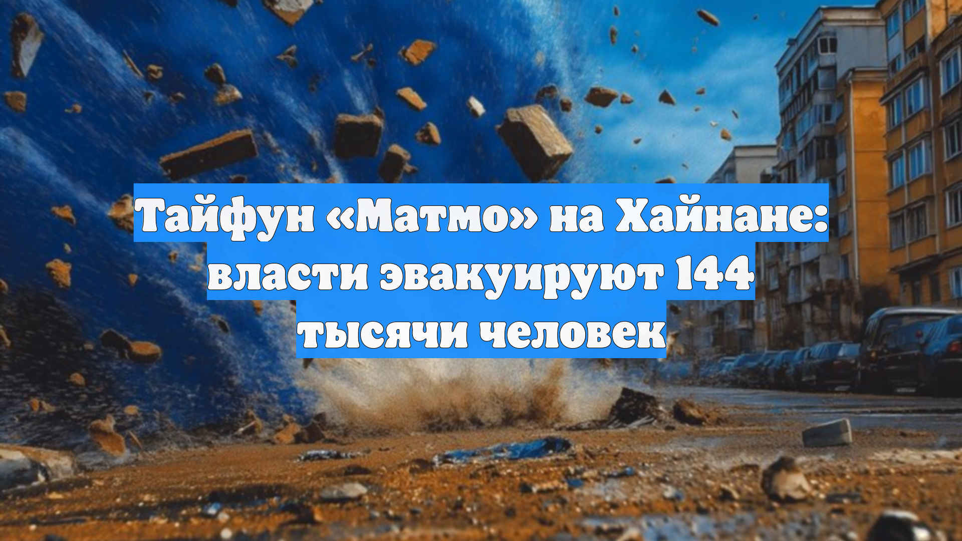 Тайфун «Матмо» на Хайнане: власти эвакуируют 144 тысячи человек