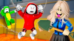 Побег из тюрьмы Джей Джея от девушек-полицейских за 100 дней! Анимация Роблокс | Майки спасает