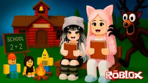 СТРОЮ ШКОЛУ в 99 НОЧЕЙ В ЛЕСУ с @DogGamer1⁩ в ROBLOX | 99 Nights in the Forest в Роблокс - Скетчи