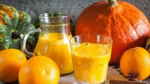 Вкуснейший тыквенный сок с апельсинами на зиму. Без соковыжималки.