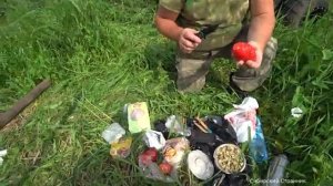 Рыбалка в дикой Сибири, на паук подъёмник.