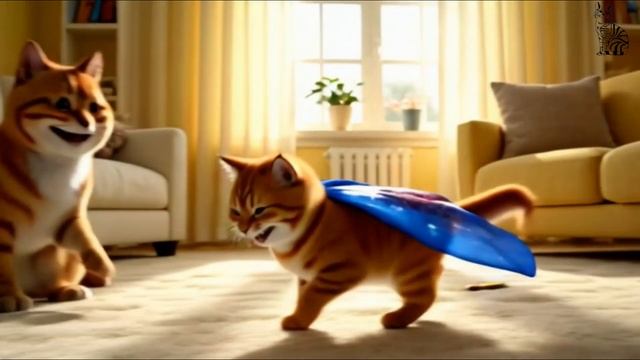 мультик для детей про маленького котенка - Кошка-мама создаёт детскую одежду для бутика