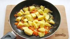 Капуста с грибами и картошкой