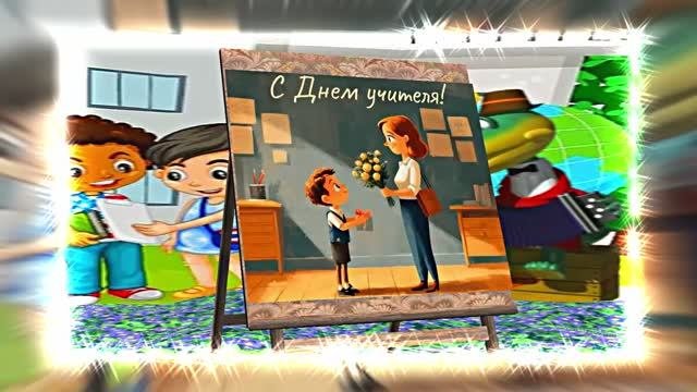 С Днём Учителя 10! Праздничное Поздравление С Днём Учителя!!!