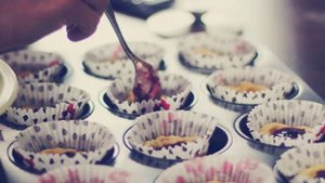 Маффины с вареньем