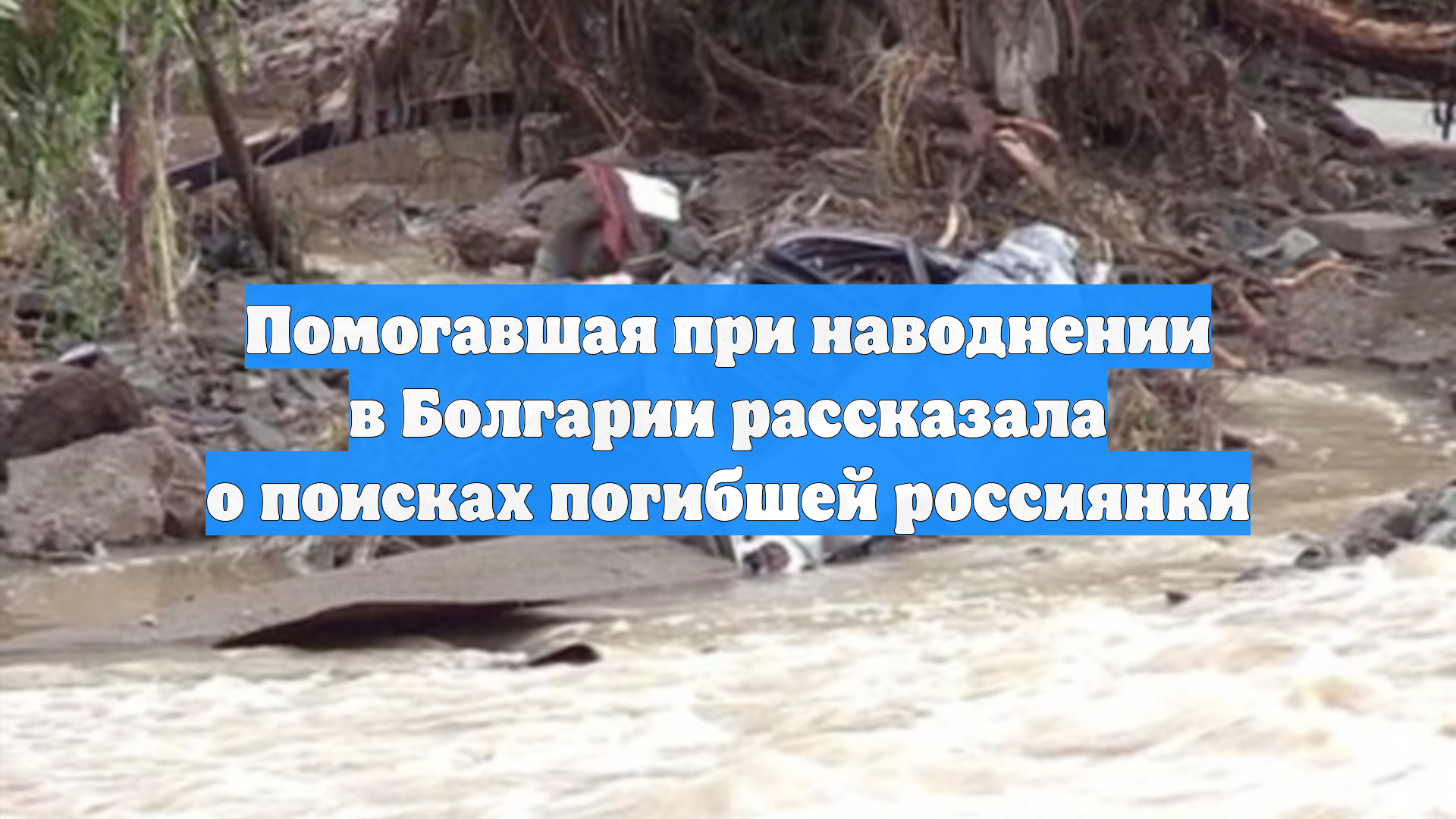 Помогавшая при наводнении в Болгарии рассказала о поисках погибшей россиянки