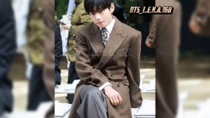 Сегодня Тэхен красивучий присутствовал на показе мод в Париже