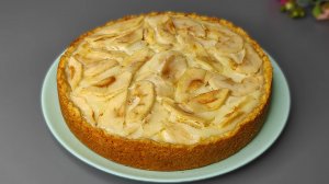 Цветаевский ЯБЛОЧНЫЙ ПИРОГ. Яблочный ПИРОГ в сметанной ЗАЛИВКЕ