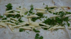 Лаваш с начинкой, запеченный в духовке