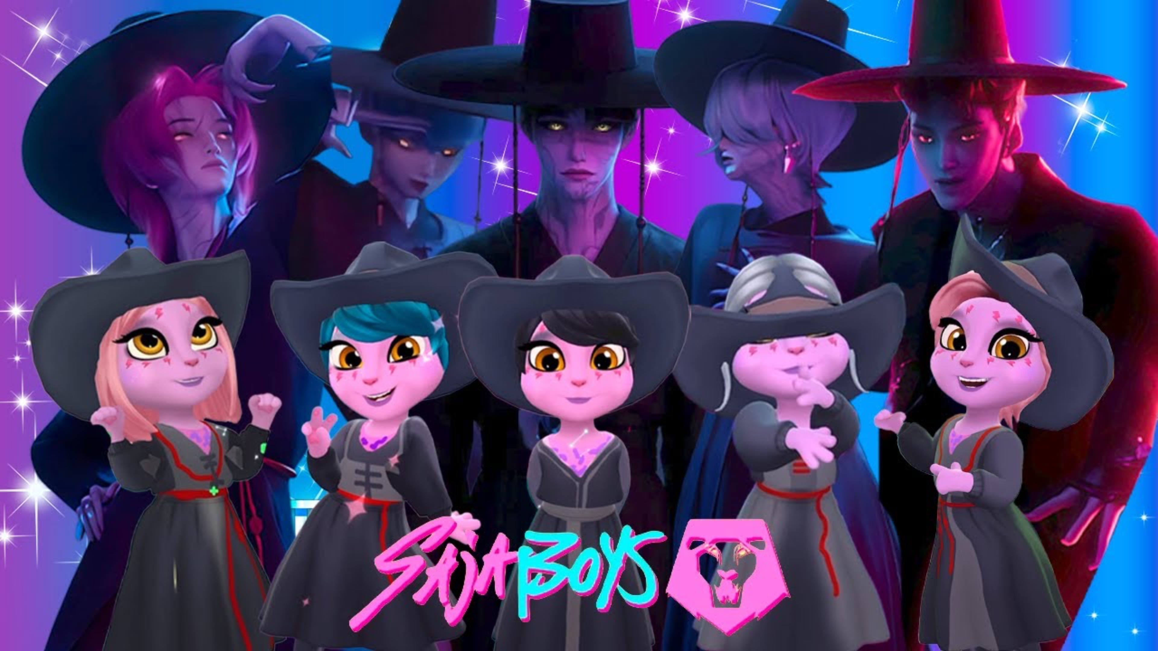 📹 😈🎵 Моя Говорящая Анджела 2|K-POP ОХОТНИКИ НА ДЕМОНОВ|Саджа Бойз|Новый косплей| Преображение 🔥✨ смотреть онлайн