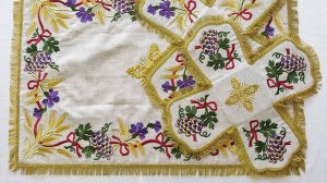 Старинные покровцы. Реплика старинной вышивки по музейным образцам. Церковная вышивка и шитье.