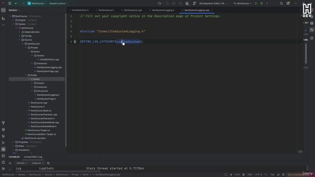 4 - Item Data Definition 10 -Custom Item Loging