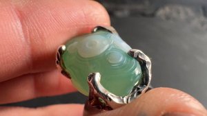 Кольцо с агатом Гоби