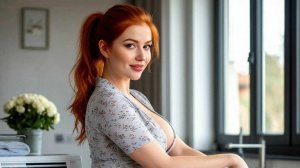 Рыжие гламурные девушки в юбках