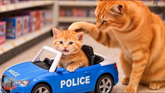 мультики про котят - Трогательное спасение: кошка вытаскивает своего котёнка из мотоциклетной аварии