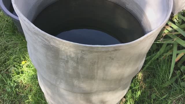Ремонт бочки покраска цементом внутри и снаружи