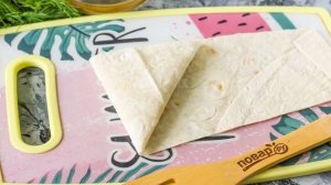 Лаваш с начинкой на завтрак