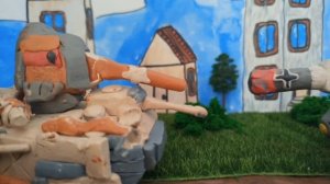 3 серия. Битва насмерть. Мультики про танки из пластилина.