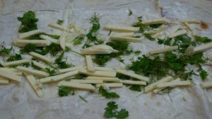 Лаваш с начинкой, запеченный в духовке