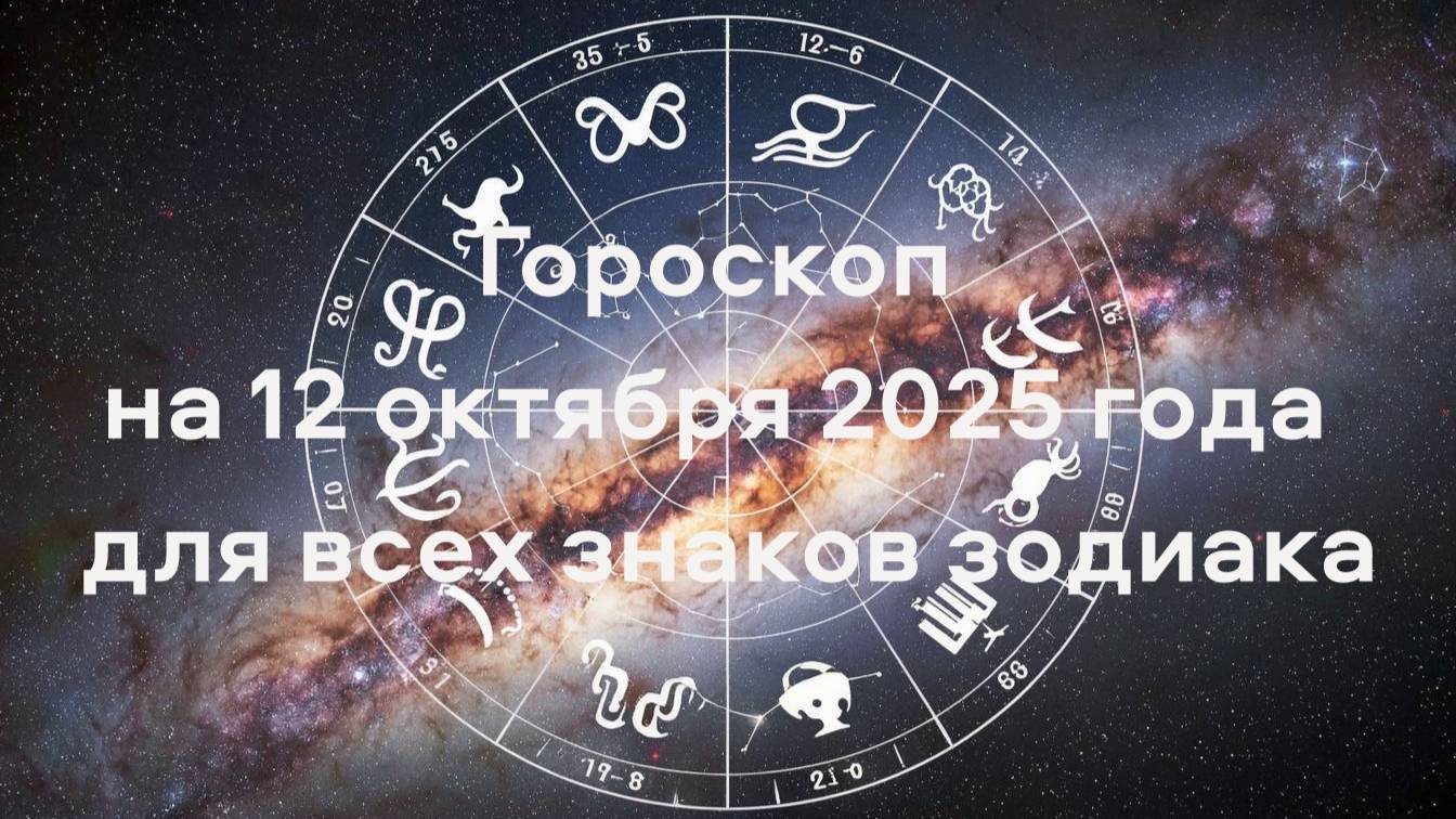 Гороскоп на 12 октября 2025 года для всех знаков зодиака
