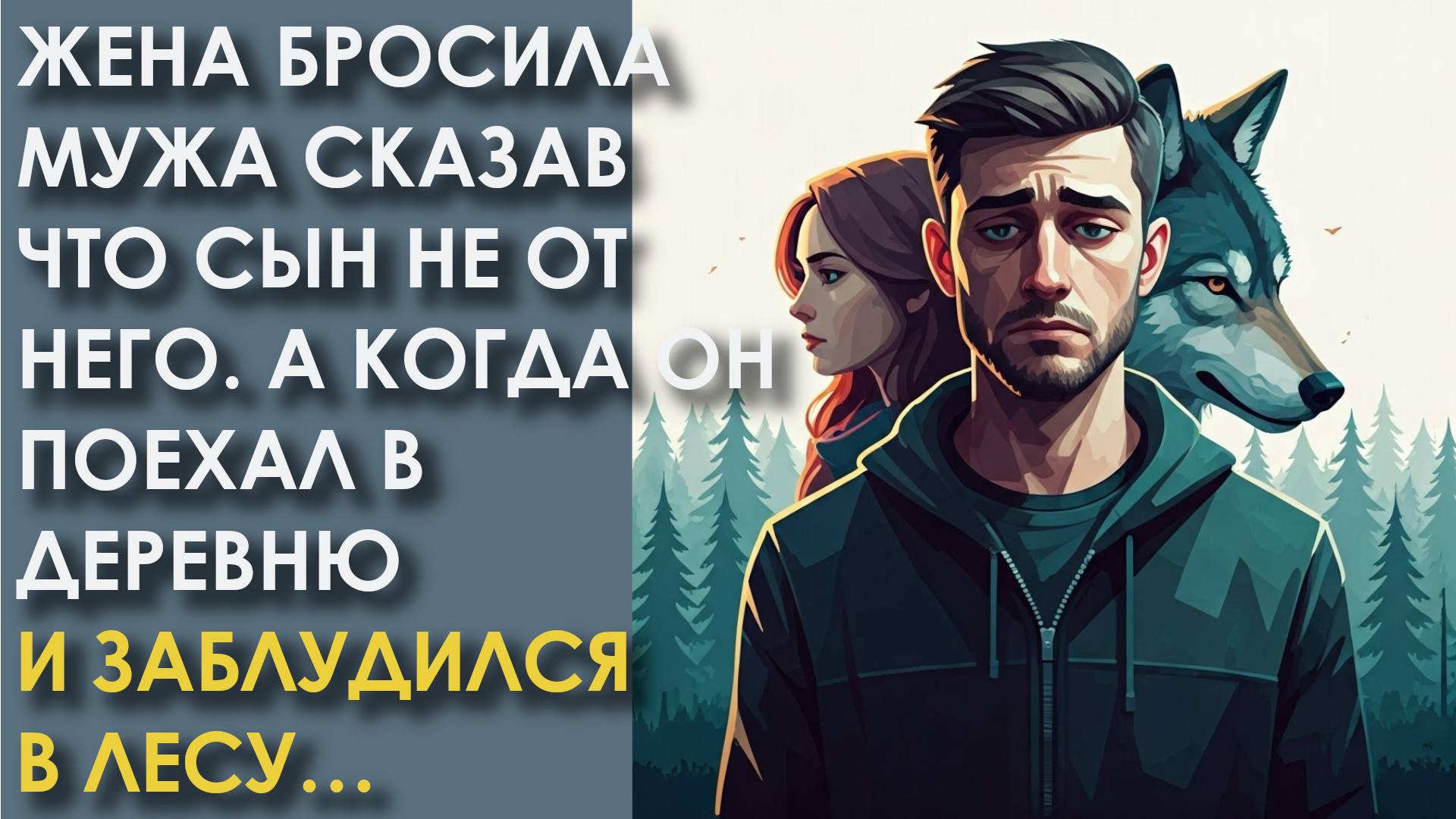 Жена бросила мужа сказав что сын не от него. А когда он поехал в деревню и заблудился в лесу