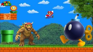 🌏Марио меняет мир! Все к чему он прикасается становится реалистичным.