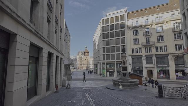 Зимняя штормовая прогулка по Женеве, Швейцария, Ощутите холод и красоту. смотреть онлайн