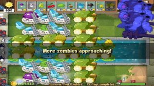 Flag 100 No Sunflower! | Plants vs. Zombies: Survival Endless #12 | Flag 50-100 Pool No Sunflower