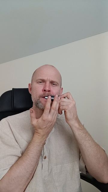 Варган черный под карбон Ре диез