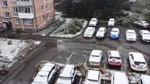 ВЫПАЛ ПЕРВЫЙ СНЕГ. НОВОКУЗНЕЦК. ТЕМПЕРАТУРА ВОЗДУХА +1°