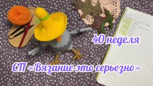 Отчет за 40 неделю. Мистер Тако готов. СП "Вязание-это серьезно"#вязаниеэтосерьезно