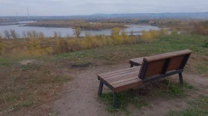 Осень.На берегу Енисея.Вечерний Красноярск