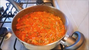 МЯСО тушеное в томатном соусе с овощами Готовим МЯСНОЕ блюдо на ужин Готовьте с Любовью