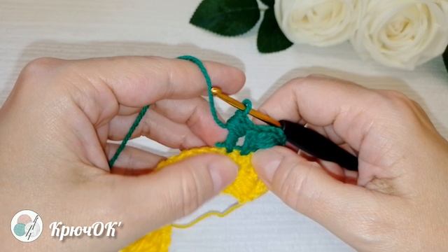 Узор крючком 29 #вязаниекрючком #узорыкрючком