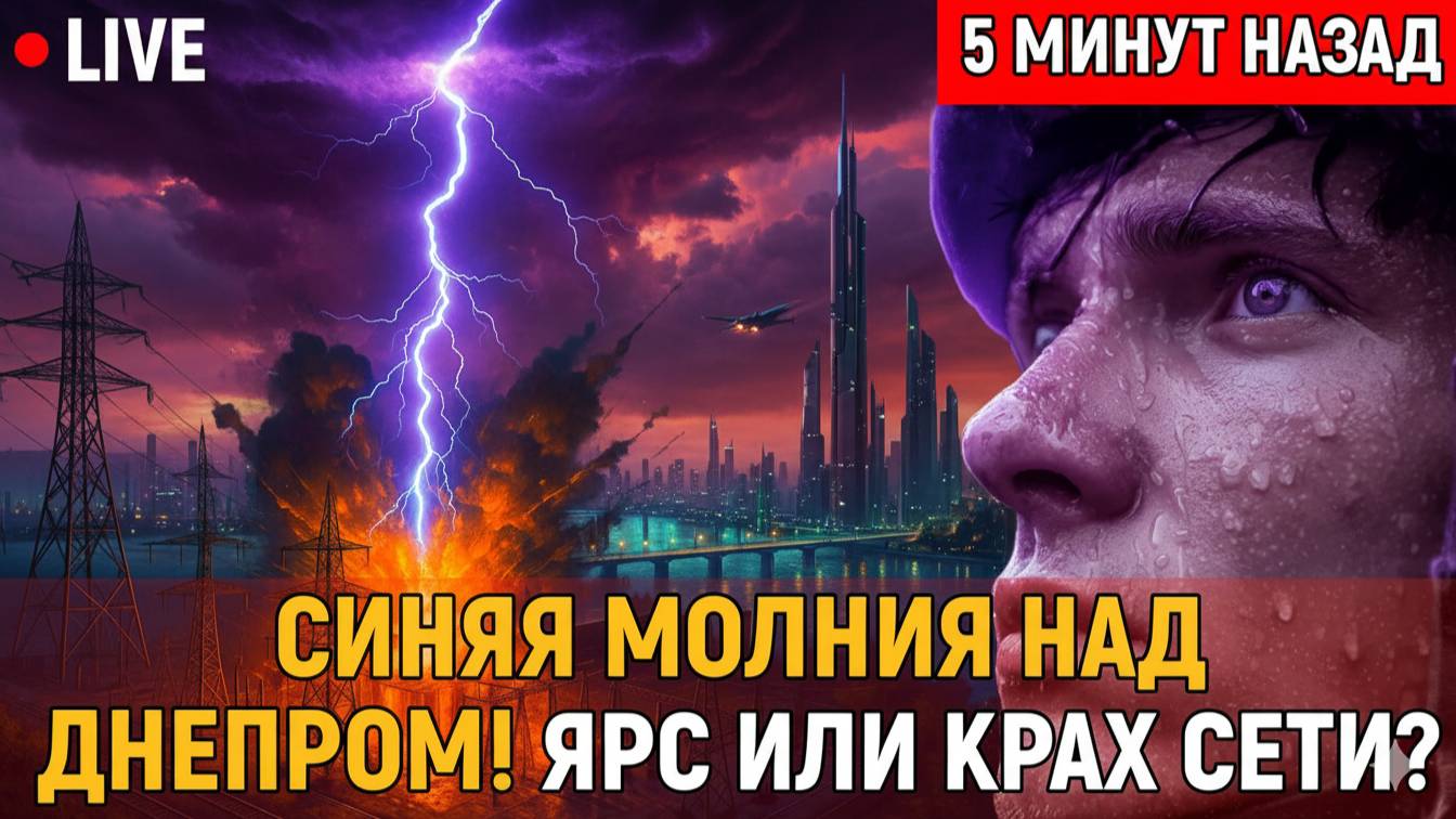 СИНЯЯ МОЛНИЯ НАД ДНЕПРОМ! «Ярс» или КРАХ СЕТИ! Запорожье погрузилось во тьму — что скрывает Киев