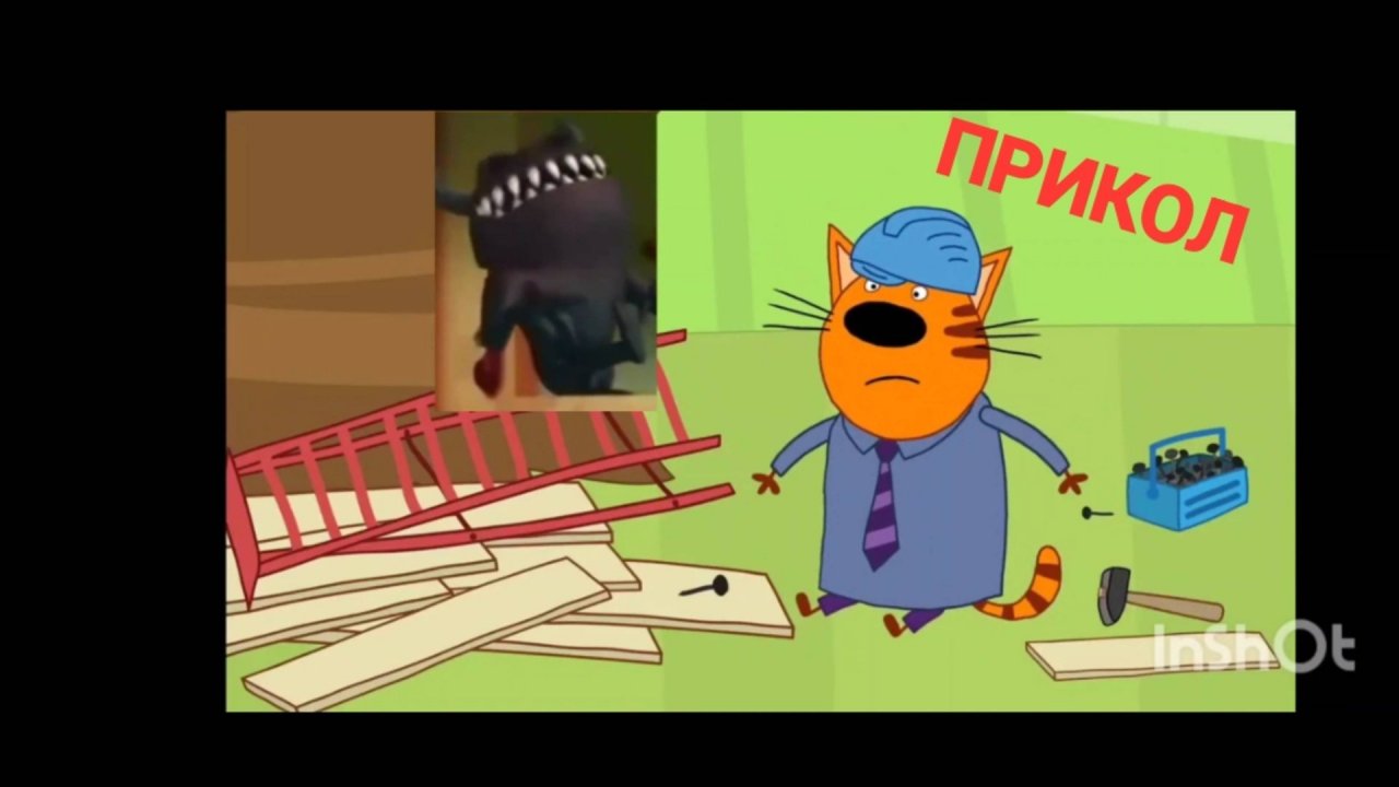 Прикол три кота и плохой сон (СамСам) Плохой сон смеëтся