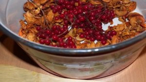 Компот из калины и яблок