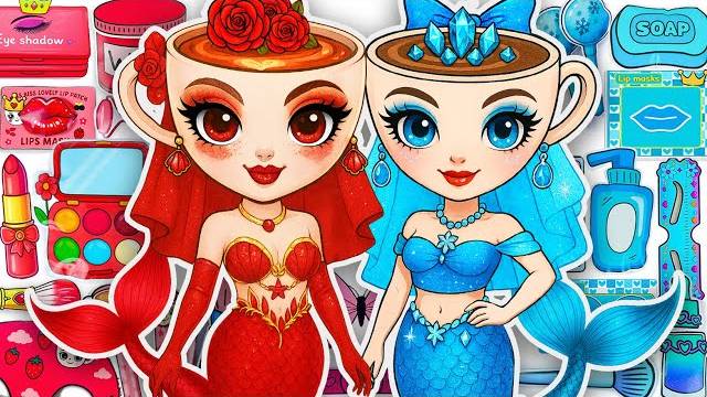 Вы не поверите, что внутри: распаковка Mermaid BALLERINA CAPPUCCINA — миниатюры, уход и макияж смотреть онлайн